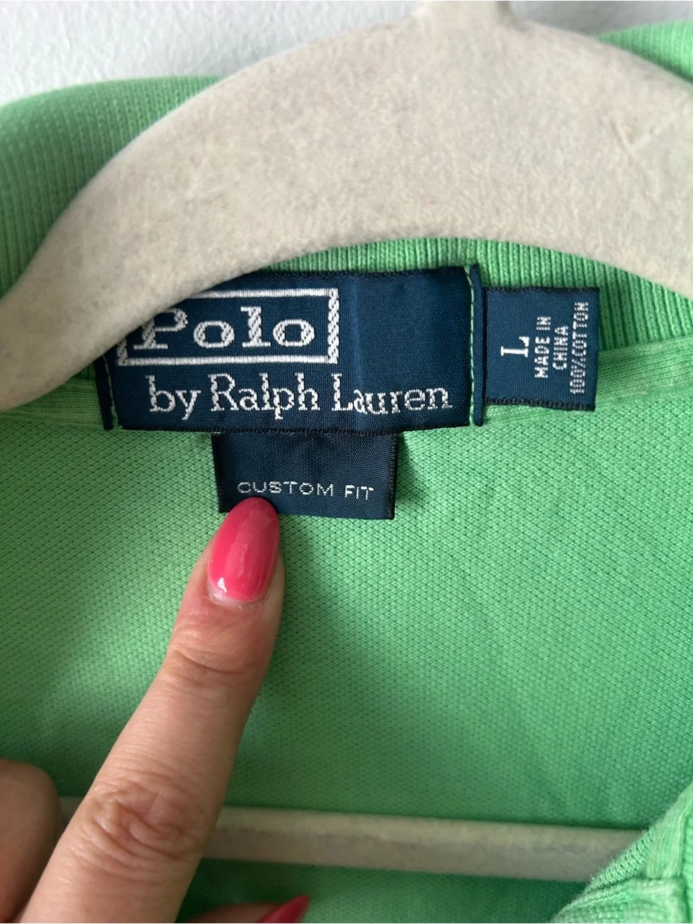 Polo Ralph Lauren green men’s polo L